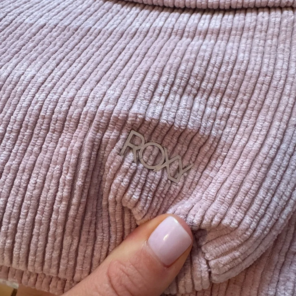 Roxy Ribbed Corduroy Backpack in Blush Pink